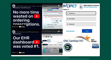 emr.ehiconnect.com|MDNet PHR .